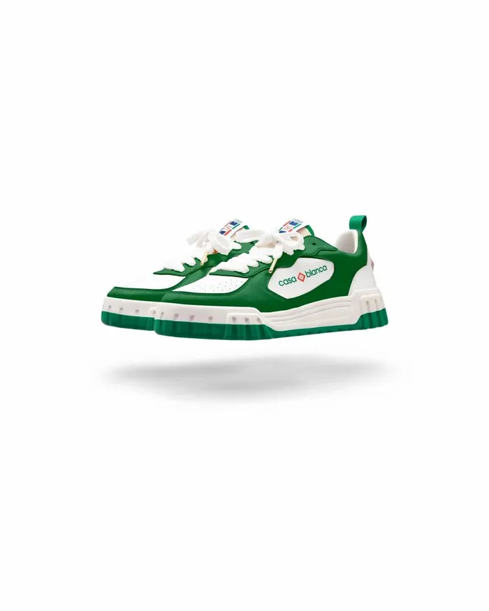Casablanca Paris Sneakers Court Green and White Sneaker 8211 Men