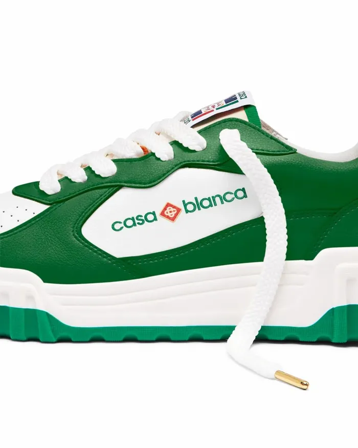 Casablanca Paris Sneakers Court Green and White Sneaker 8211 Women