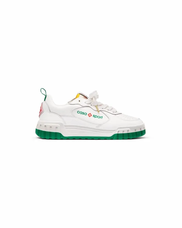 Casablanca Paris Sneakers Court White and Green Sneaker 8211 Women