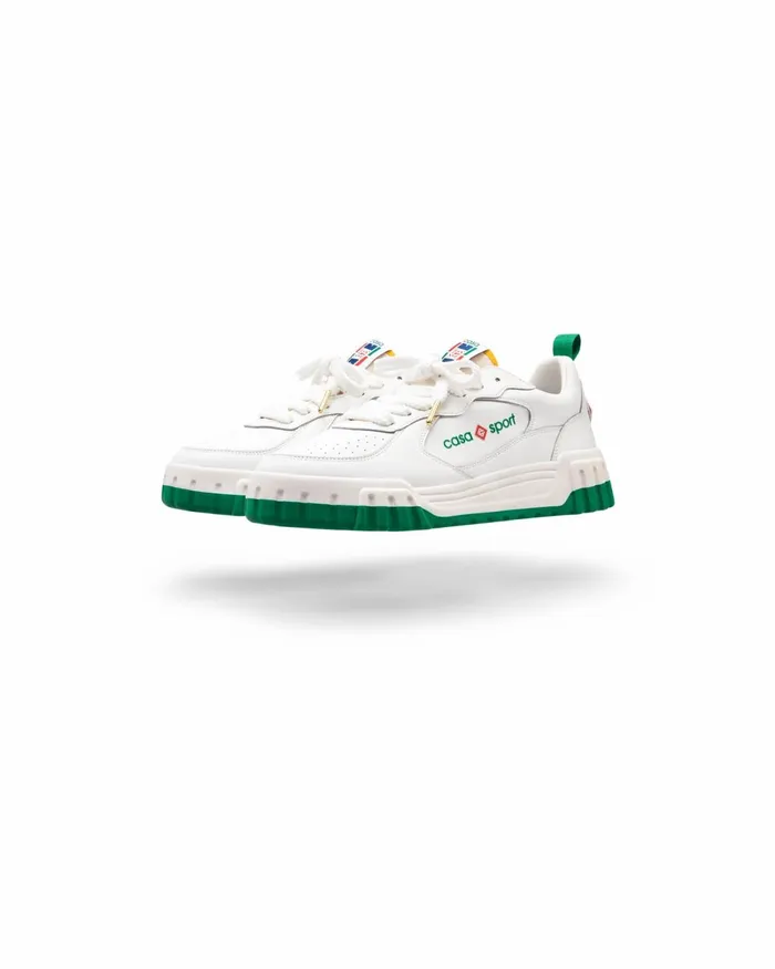 Casablanca Paris Sneakers Court White and Green Sneaker 8211 Women