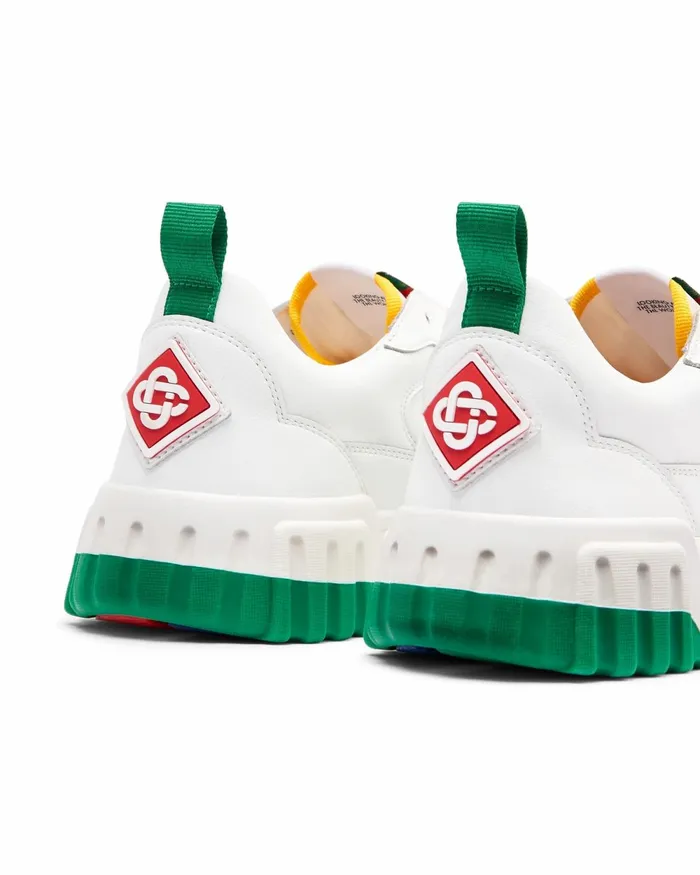 Casablanca Paris Sneakers Court White and Green Sneaker 8211 Women