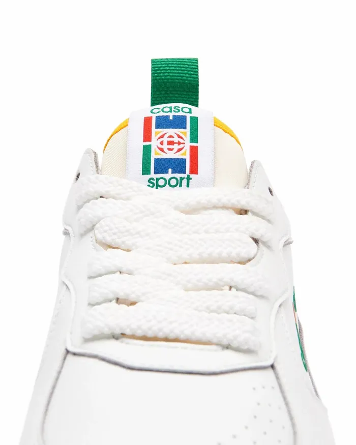 Casablanca Paris Sneakers Court White and Green Sneaker 8211 Women