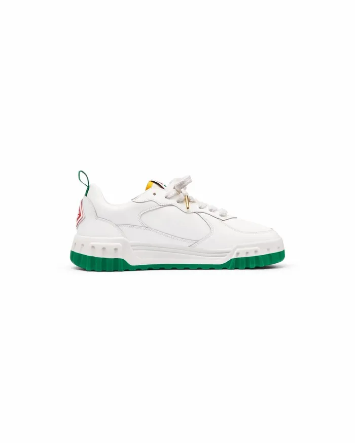 Casablanca Paris Sneakers Court White and Green Sneaker 8211 Women