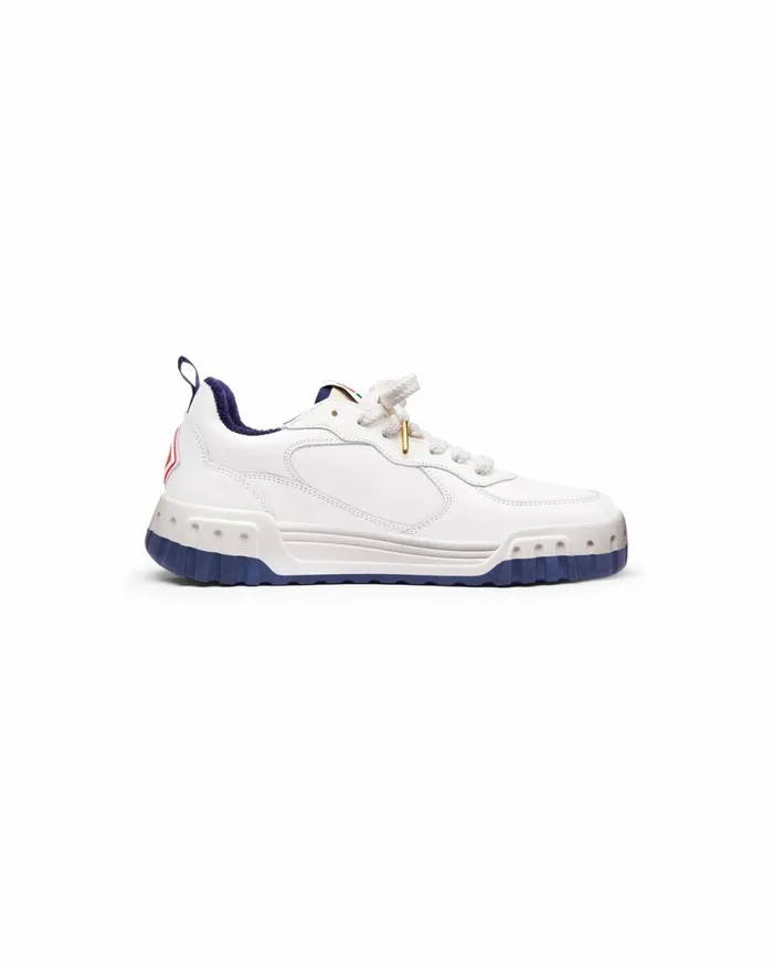 Casablanca Paris Sneakers Court White and Navy Sneaker 8211 Women