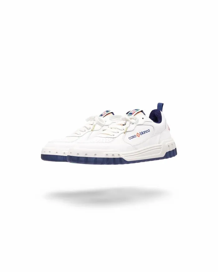 Casablanca Paris Sneakers Court White and Navy Sneaker 8211 Women