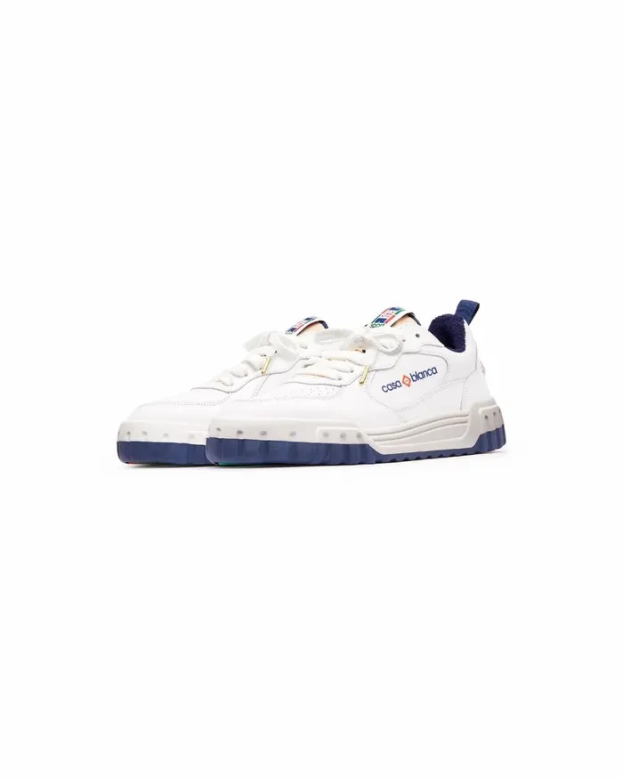 Casablanca Paris Sneakers Court White and Navy Sneaker 8211 Women