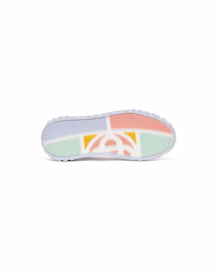 Casablanca Paris Sneakers Court White and Powder Blue Sneaker 8211 Men