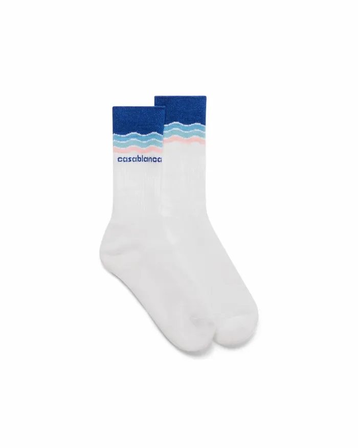 Casablanca Paris Socks Blue Wave Socks 8211 MenWomen