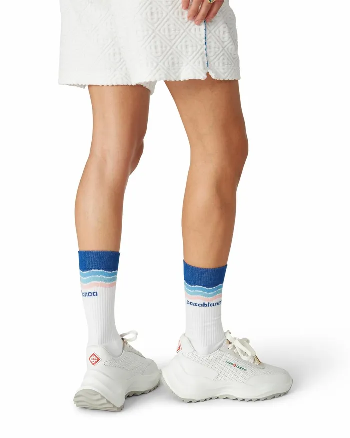 Casablanca Paris Socks Blue Wave Socks 8211 MenWomen Casablanca Paris Socks Blue Wave Socks 8211 MenWomen