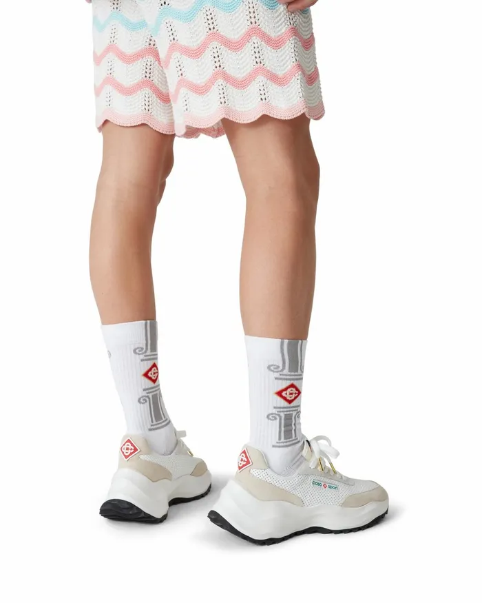 Casablanca Paris Socks Grey Column Socks 8211 MenWomen
