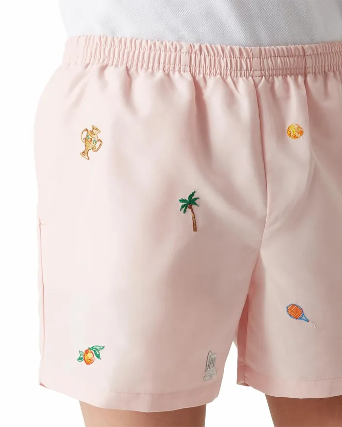 Casablanca Paris Swimwear Embroidered Motif Swim Shorts 8211 Men