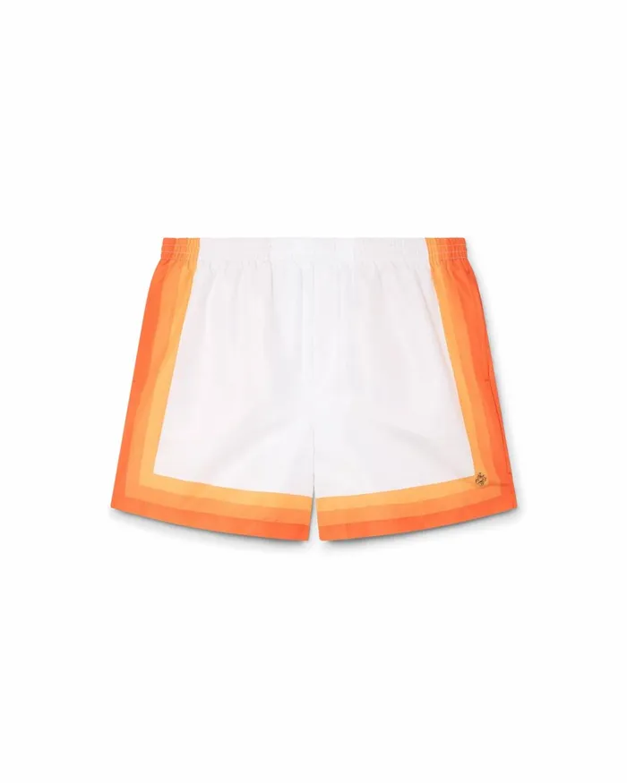 Casablanca Paris Swimwear Orange Gradient Swim Trunks 8211 Men