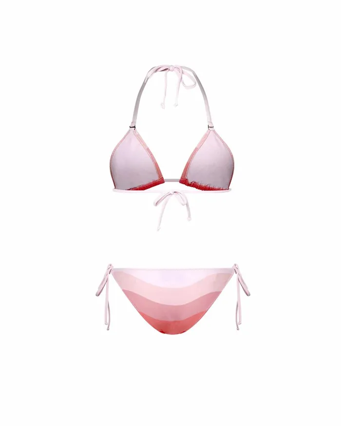 Casablanca Paris Swimwear Pink Gradient Bikini Set 8211 Women