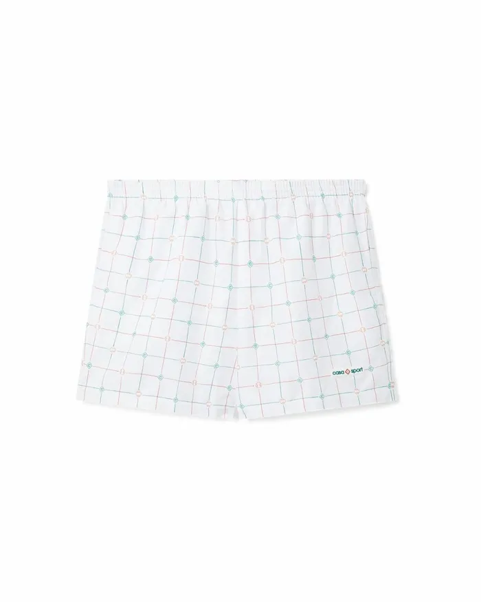 Casablanca Paris Swimwear Tennis Check Swim Trunks 8211 Men