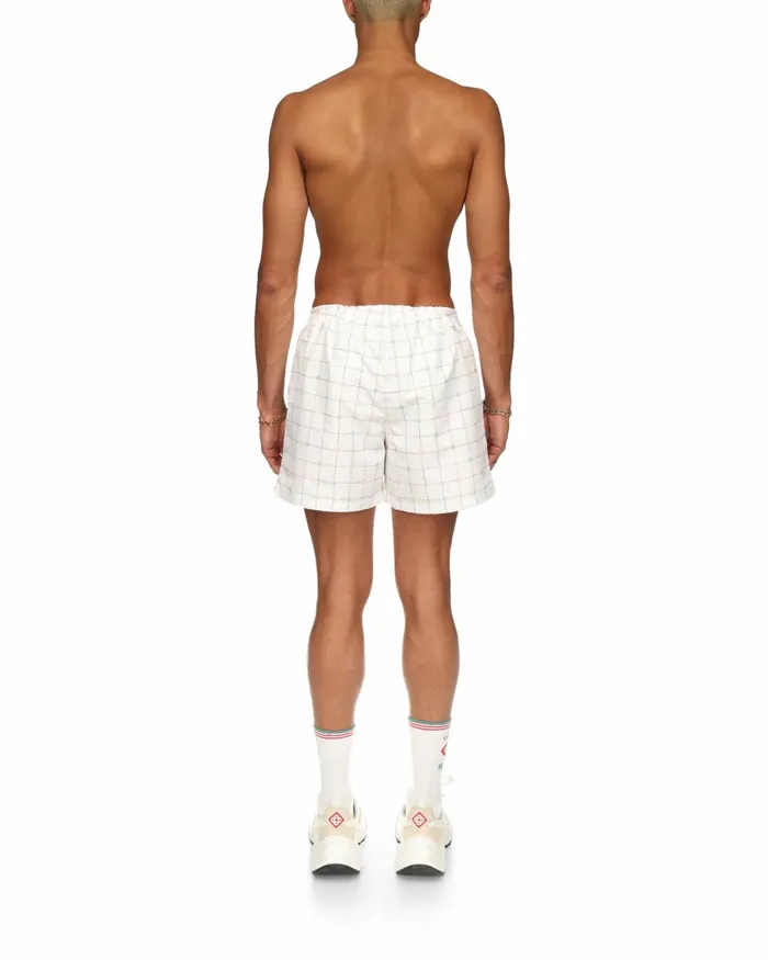 Casablanca Paris Swimwear Tennis Check Swim Trunks 8211 Men Casablanca Paris Swimwear Tennis Check Swim Trunks 8211 Men