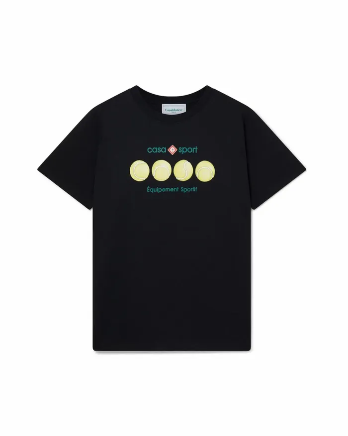 Casablanca Paris TShirts Casa Sport Tennis Balls TShirt 8211 MenWomen