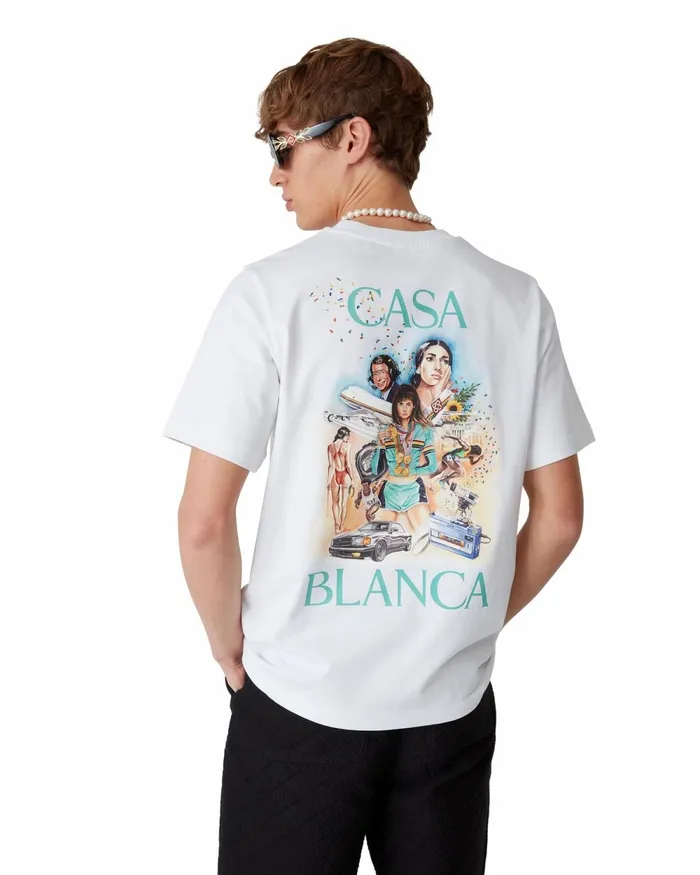 Casablanca Paris TShirts Celebration Du Sport TShirt 8211 MenWomen