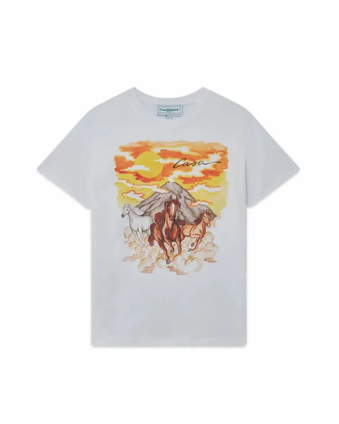 Casablanca Paris TShirts Chevaux Sauvages TShirt 8211 Women