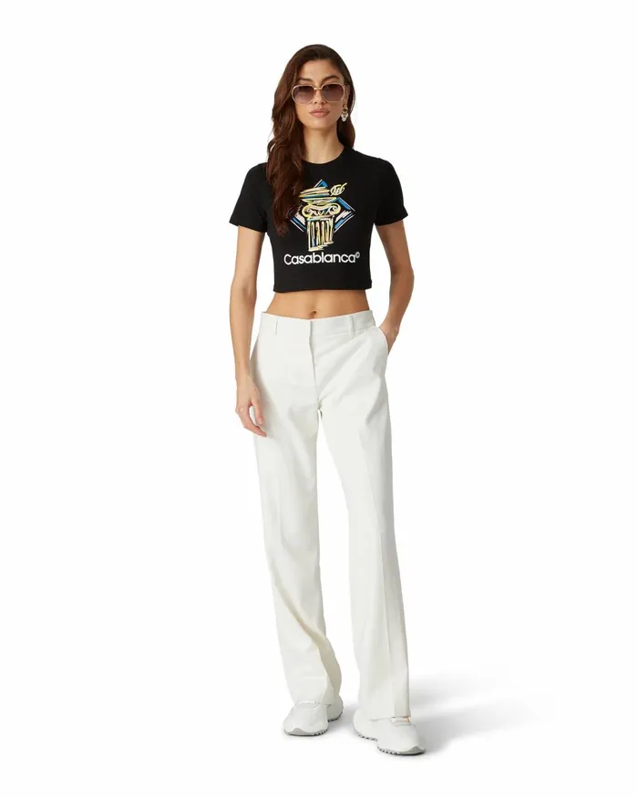 Casablanca Paris TShirts Diamond Column Baby TShirt 8211 Women Casablanca Paris TShirts Diamond Column Baby TShirt 8211 Women