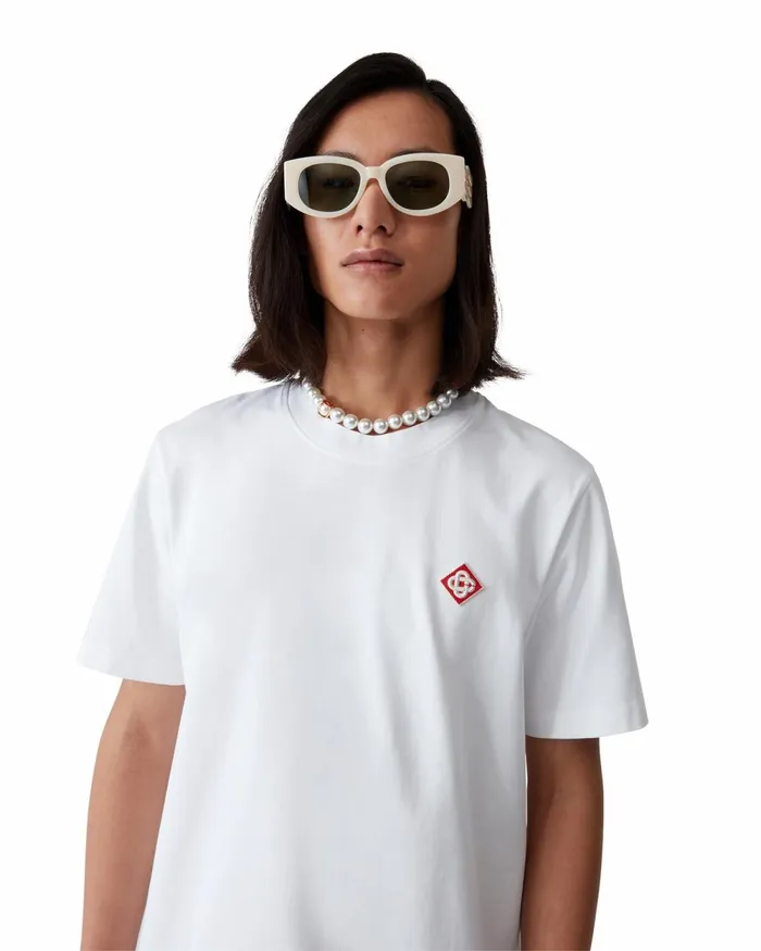 Casablanca Paris TShirts Diamond Logo Patch TShirt 8211 MenWomen
