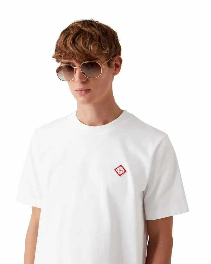 Casablanca Paris TShirts Diamond Logo Patch TShirt 8211 MenWomen