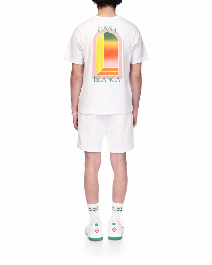 Casablanca Paris TShirts Gradient L039Arche TShirt 8211 MenWomen Casablanca Paris TShirts Gradient L039Arche TShirt 8211 MenWomen