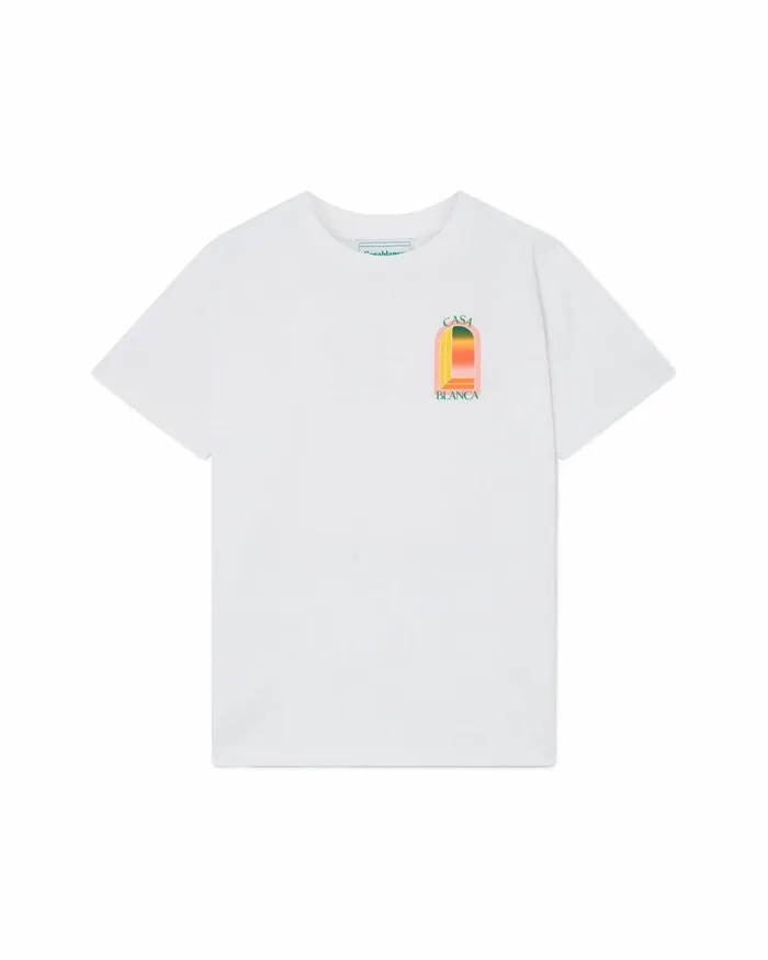 Casablanca Paris TShirts Gradient L039Arche TShirt 8211 MenWomen Casablanca Paris TShirts Gradient L039Arche TShirt 8211 MenWomen