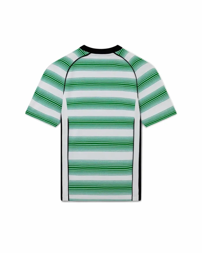 Casablanca Paris TShirts Gradient Stripe Panelled Football TShirt 8211 MenWomen Casablanca Paris TShirts Gradient Stripe Panelled Football TShirt 8211 MenWomen