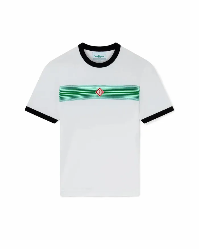 Casablanca Paris TShirts Gradient Stripe Ringer TShirt 8211 MenWomen