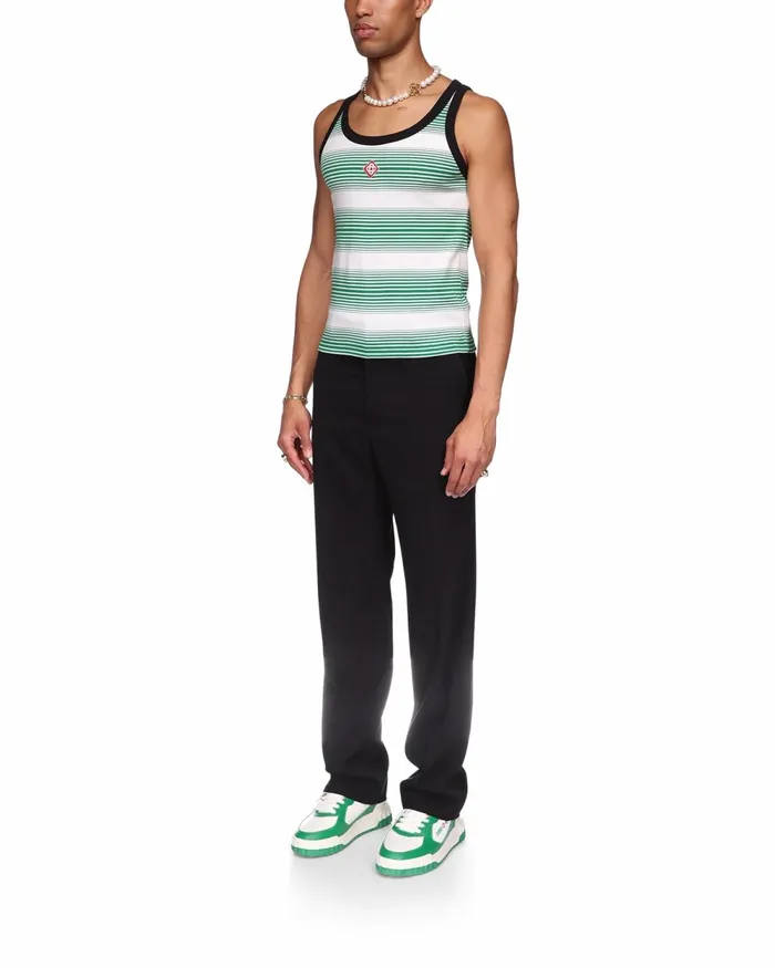 Casablanca Paris TShirts Gradient Stripe Ringer Tank Top 8211 Men Casablanca Paris TShirts Gradient Stripe Ringer Tank Top 8211 Men
