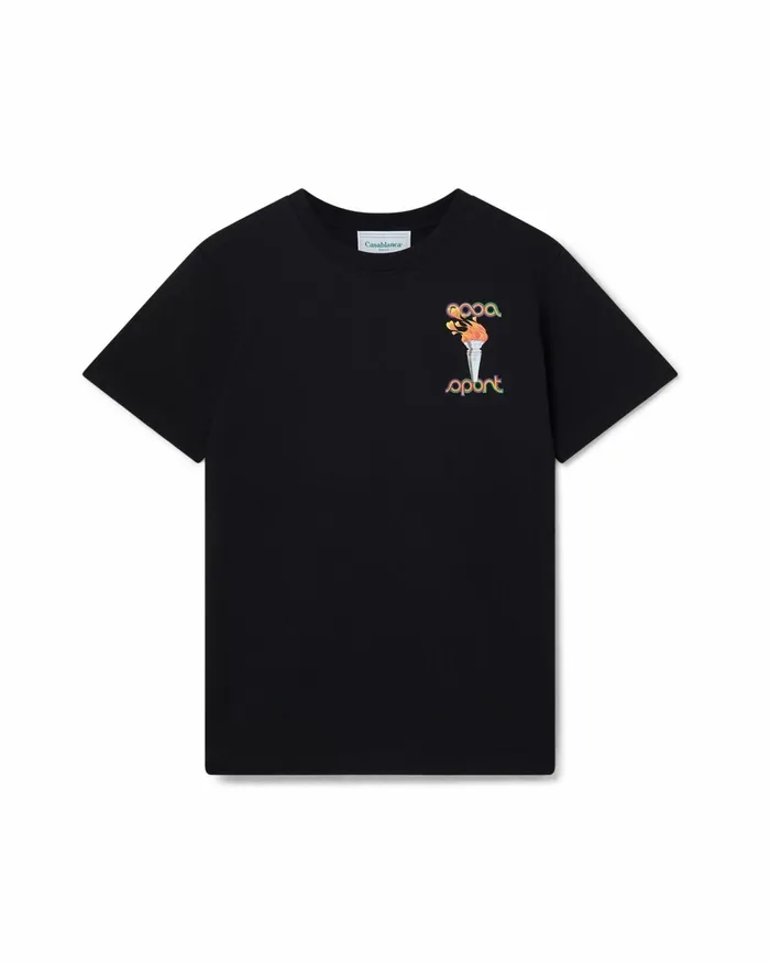 Casablanca Paris TShirts La Flamme Du Sport TShirt 8211 MenWomen Casablanca Paris TShirts La Flamme Du Sport TShirt 8211 MenWomen