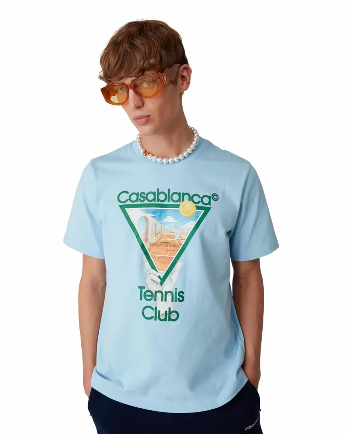 Casablanca Paris TShirts Metaphysical Tennis Icon TShirt 8211 MenWomen