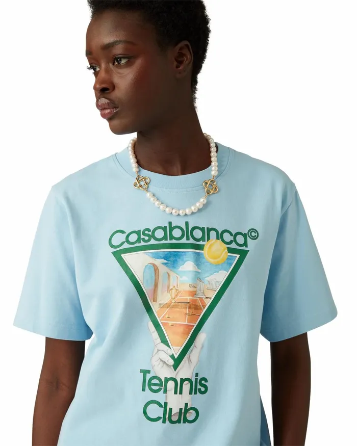 Casablanca Paris TShirts Metaphysical Tennis Icon TShirt 8211 MenWomen