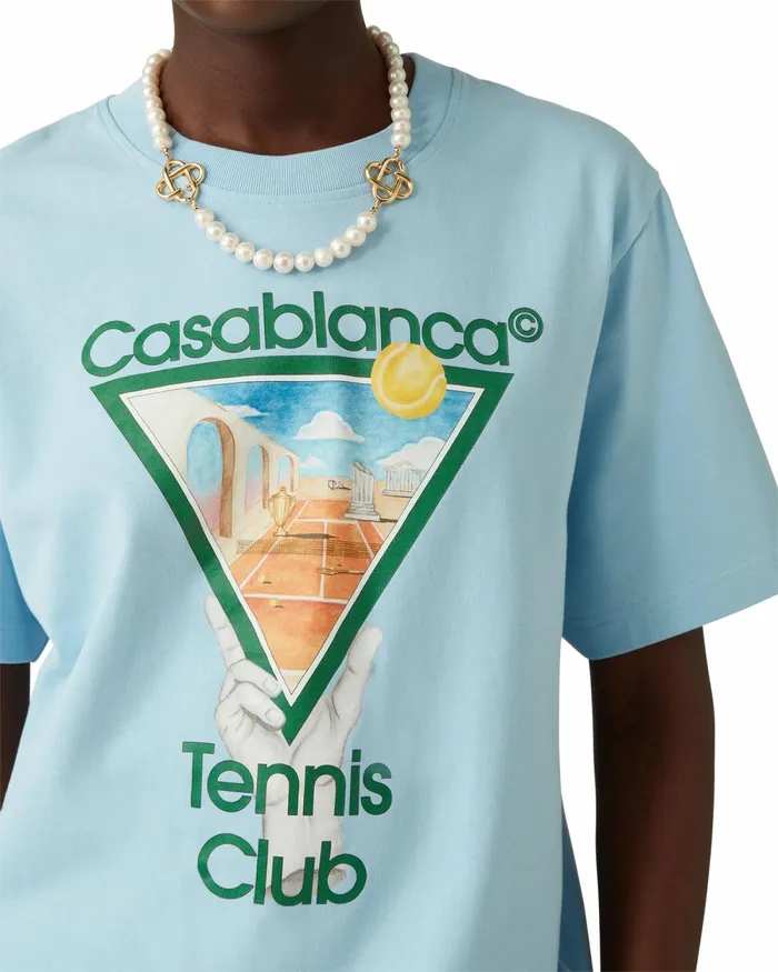 Casablanca Paris TShirts Metaphysical Tennis Icon TShirt 8211 MenWomen