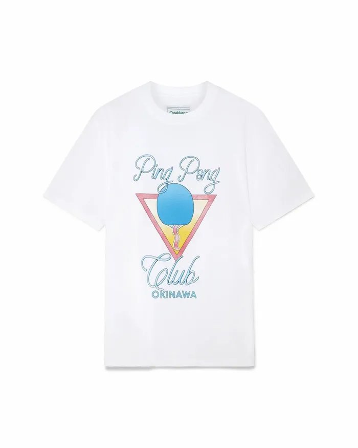 Casablanca Paris TShirts Ping Pong Club Okinawa Tshirt 8211 Women