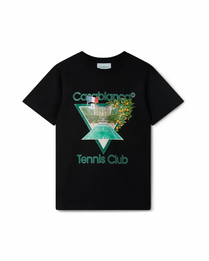 Casablanca Paris TShirts Tennis Club Icon TShirt 8211 MenWomen