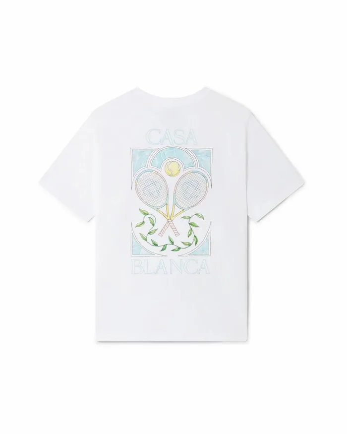 Casablanca Paris TShirts Tennis Pastelle TShirt 8211 MenWomen