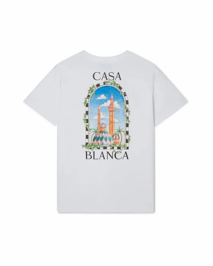 Casablanca Paris TShirts Vue De Damas TShirt 8211 MenWomen