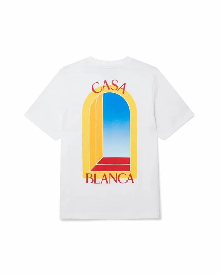 Casablanca Paris TShirts White L039Arche De Jour TShirt 8211 MenWomen