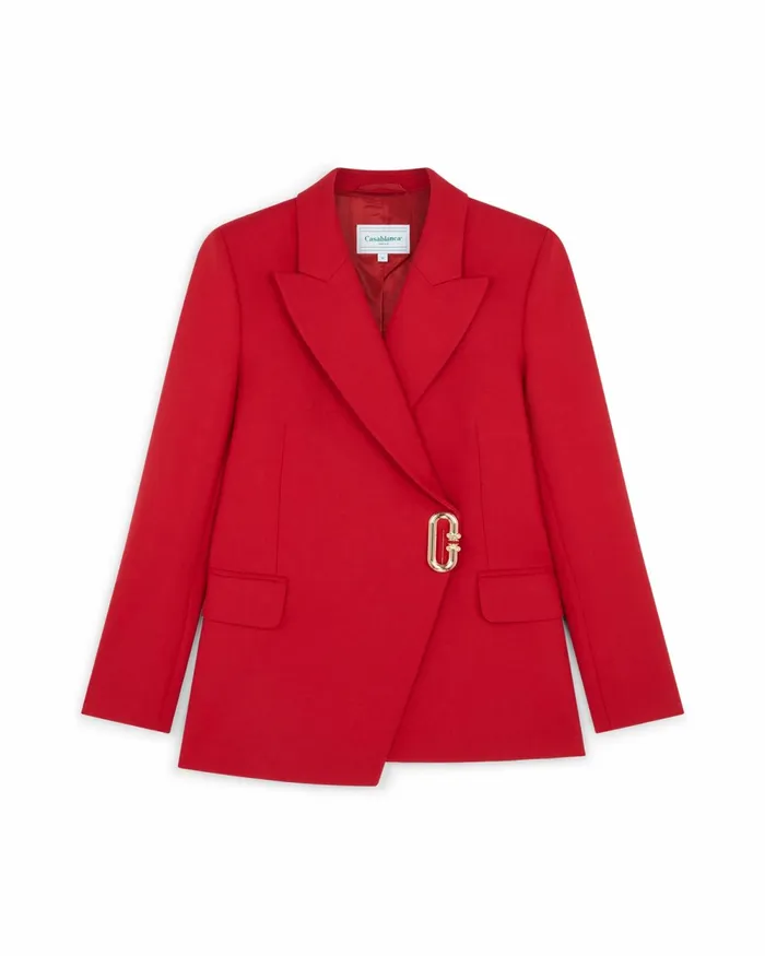 Casablanca Paris Tailoring Asymmetric Double Breasted Jacket 8211 Women