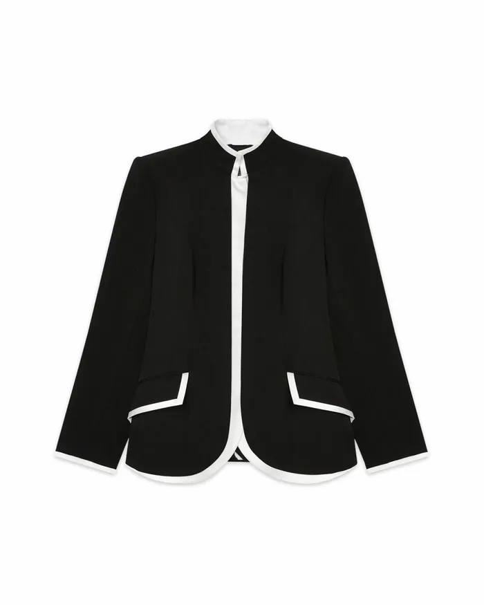 Casablanca Paris Tailoring Black Curved Tailored Jacket 8211 Women
