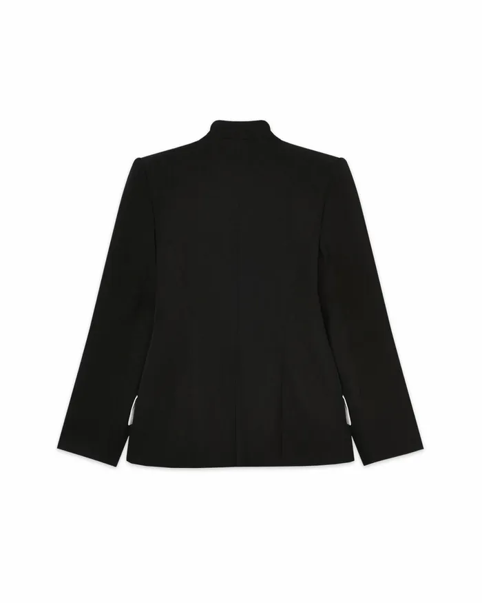 Casablanca Paris Tailoring Black Curved Tailored Jacket 8211 Women