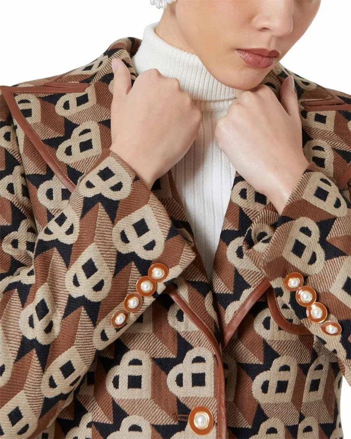 Casablanca Paris Tailoring Heart Jacquard Single Breasted Jacket 8211 Women Casablanca Paris Tailoring Heart Jacquard Single Breasted Jacket 8211 Women