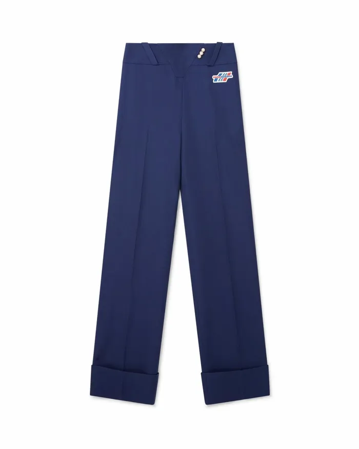 Casablanca Paris Tailoring Navy Waist Panel Trousers 8211 Women