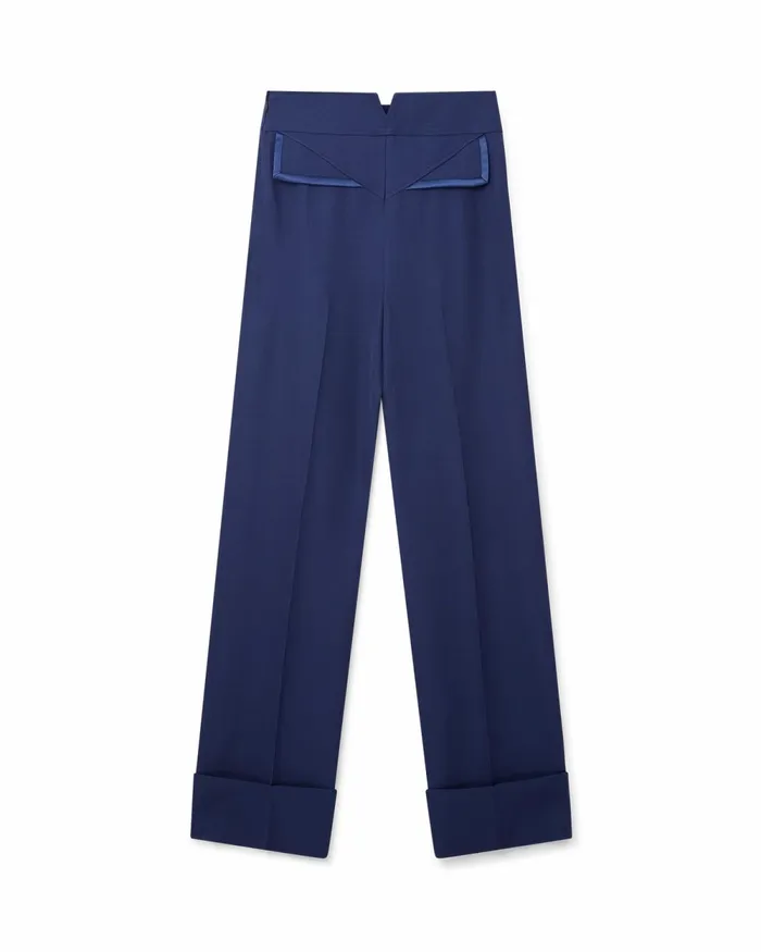 Casablanca Paris Tailoring Navy Waist Panel Trousers 8211 Women Casablanca Paris Tailoring Navy Waist Panel Trousers 8211 Women