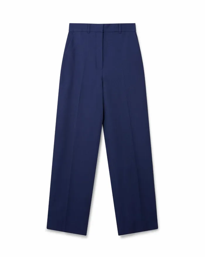 Casablanca Paris Tailoring Navy Wide Leg Trousers 8211 Women
