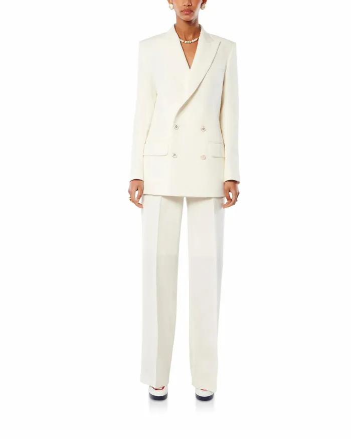 Casablanca Paris Tailoring OffWhite Double Breasted Blazer 8211 Women Casablanca Paris Tailoring OffWhite Double Breasted Blazer 8211 Women