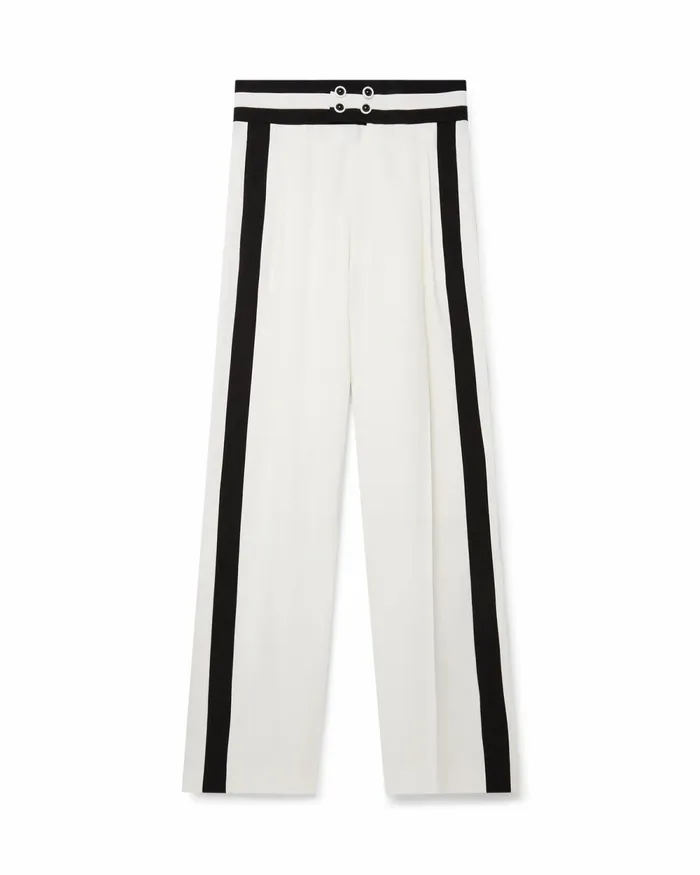 Casablanca Paris Tailoring OffWhite High Waisted Cummerbund Trousers 8211 Men