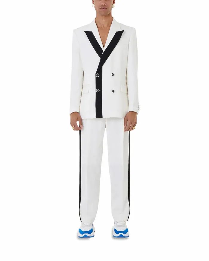 Casablanca Paris Tailoring OffWhite High Waisted Cummerbund Trousers 8211 Men
