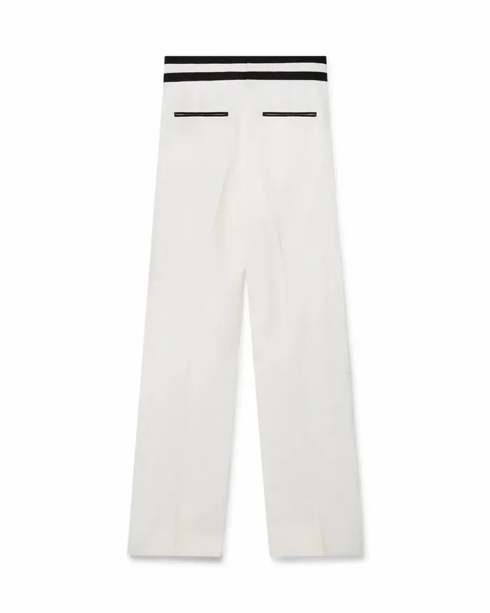 Casablanca Paris Tailoring OffWhite High Waisted Cummerbund Trousers 8211 Men